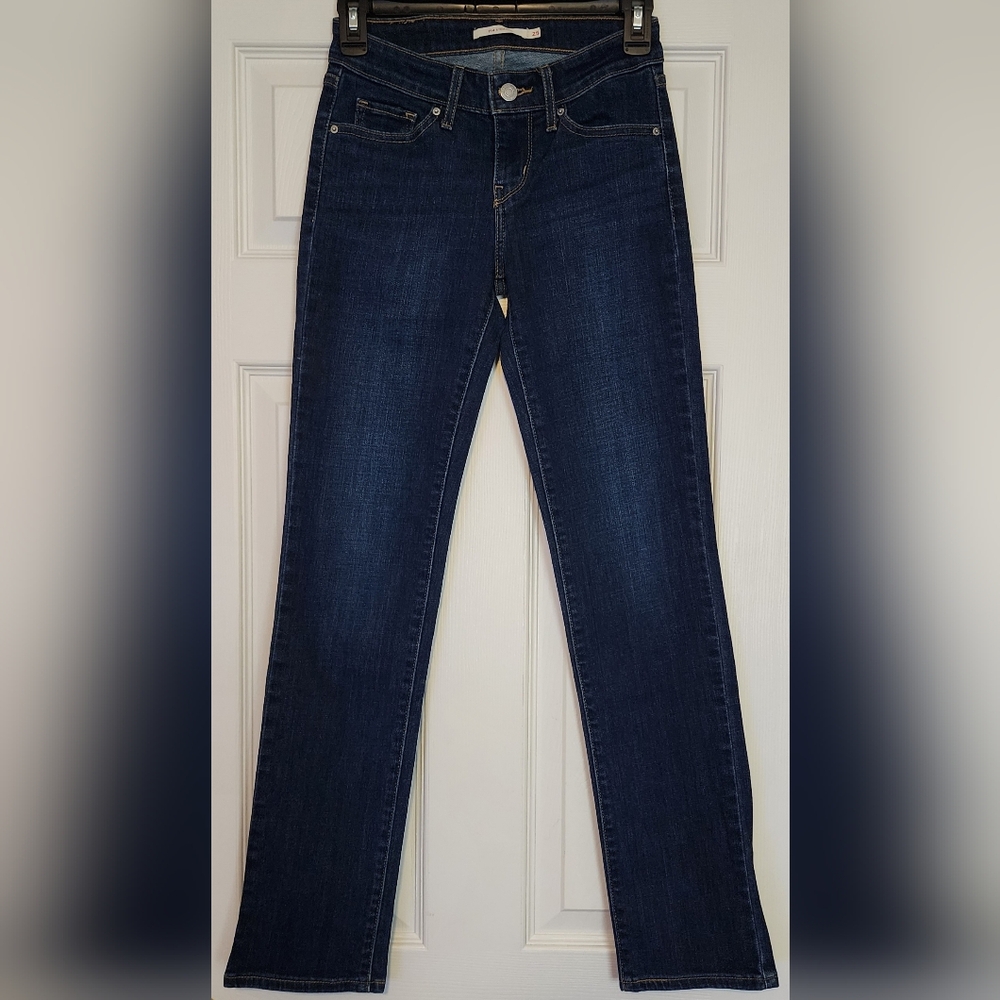 Levi's Indigo Denim Jeans 714 Straight